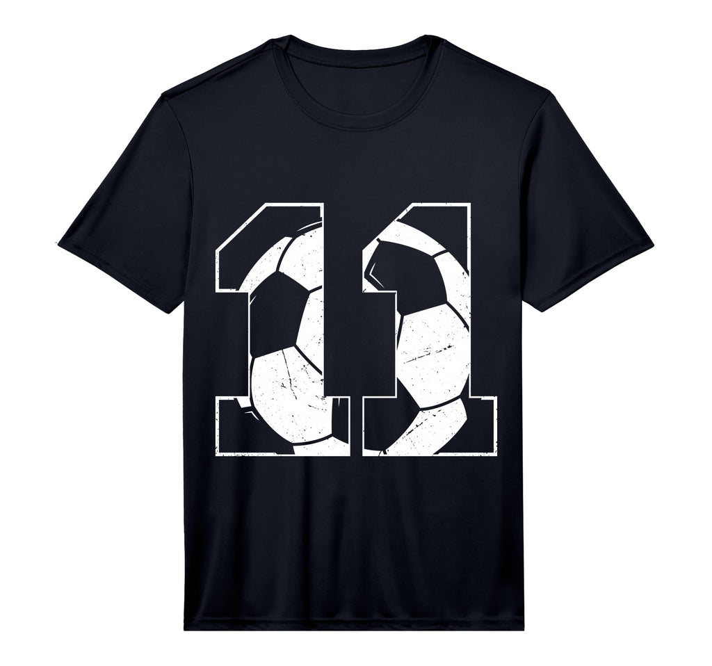 11Th Birthday Soccer Player Football T-Shirt - Minimalist Print for Adults