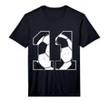 11Th Birthday Soccer Player Football T-Shirt - Minimalist Print for Adults