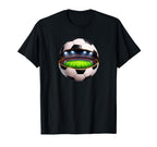 Soccer Stadium Inside Ball Soccer Player T-Shirt - Graphic Print Unisex