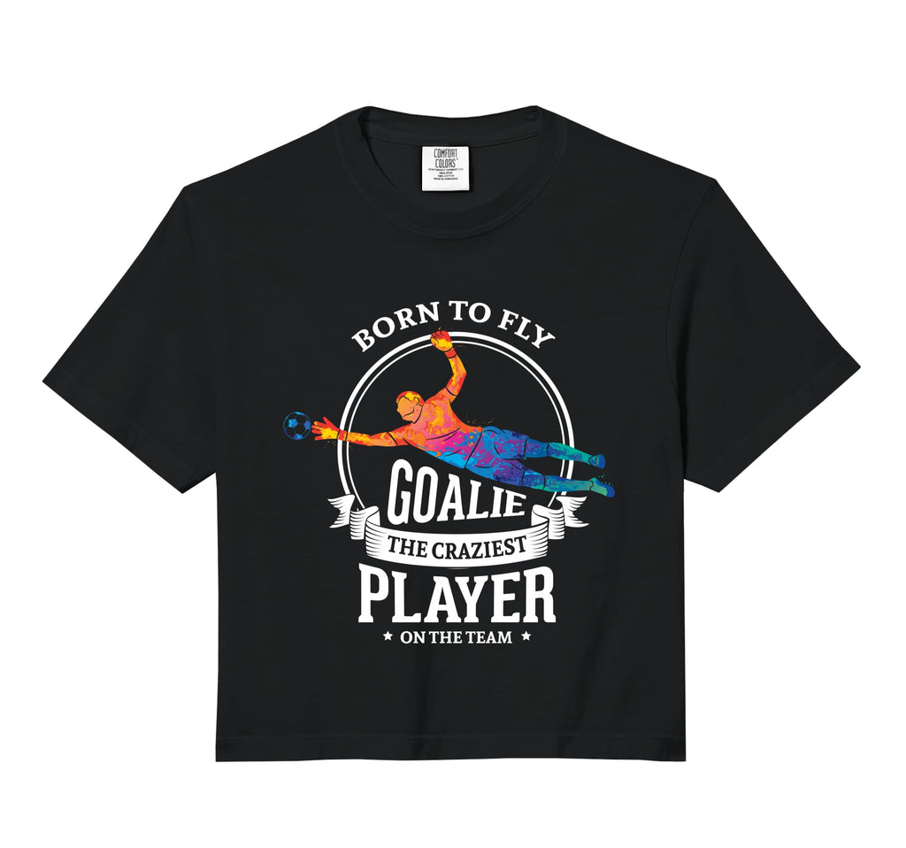 Born To Fly Goalie Craziest Player Team Hoodie - Unique Graphic for Adults
