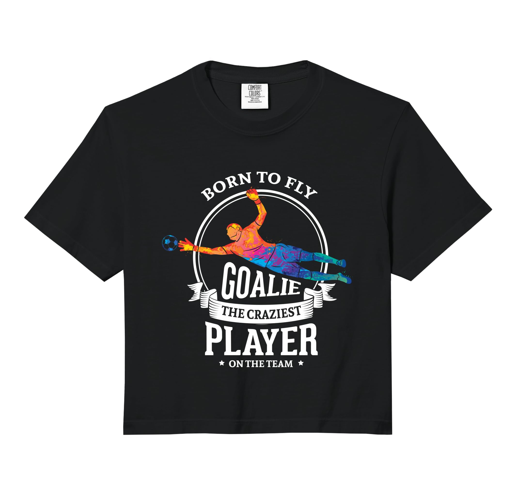 Born To Fly Goalie Craziest Player Team Hoodie - Unique Graphic for Adults