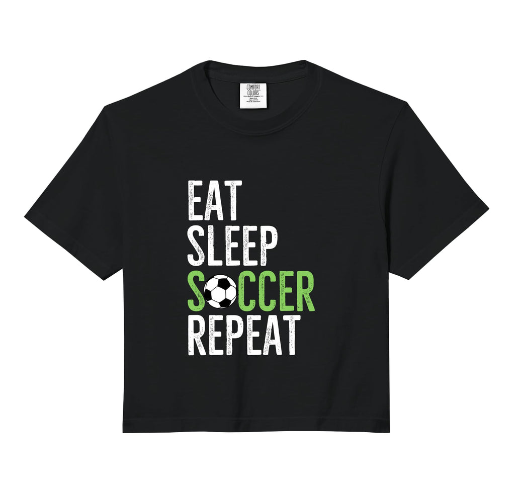 Eat Sleep Soccer Repeat Sport Player Hoodie - Aesthetic Graphic for Adults