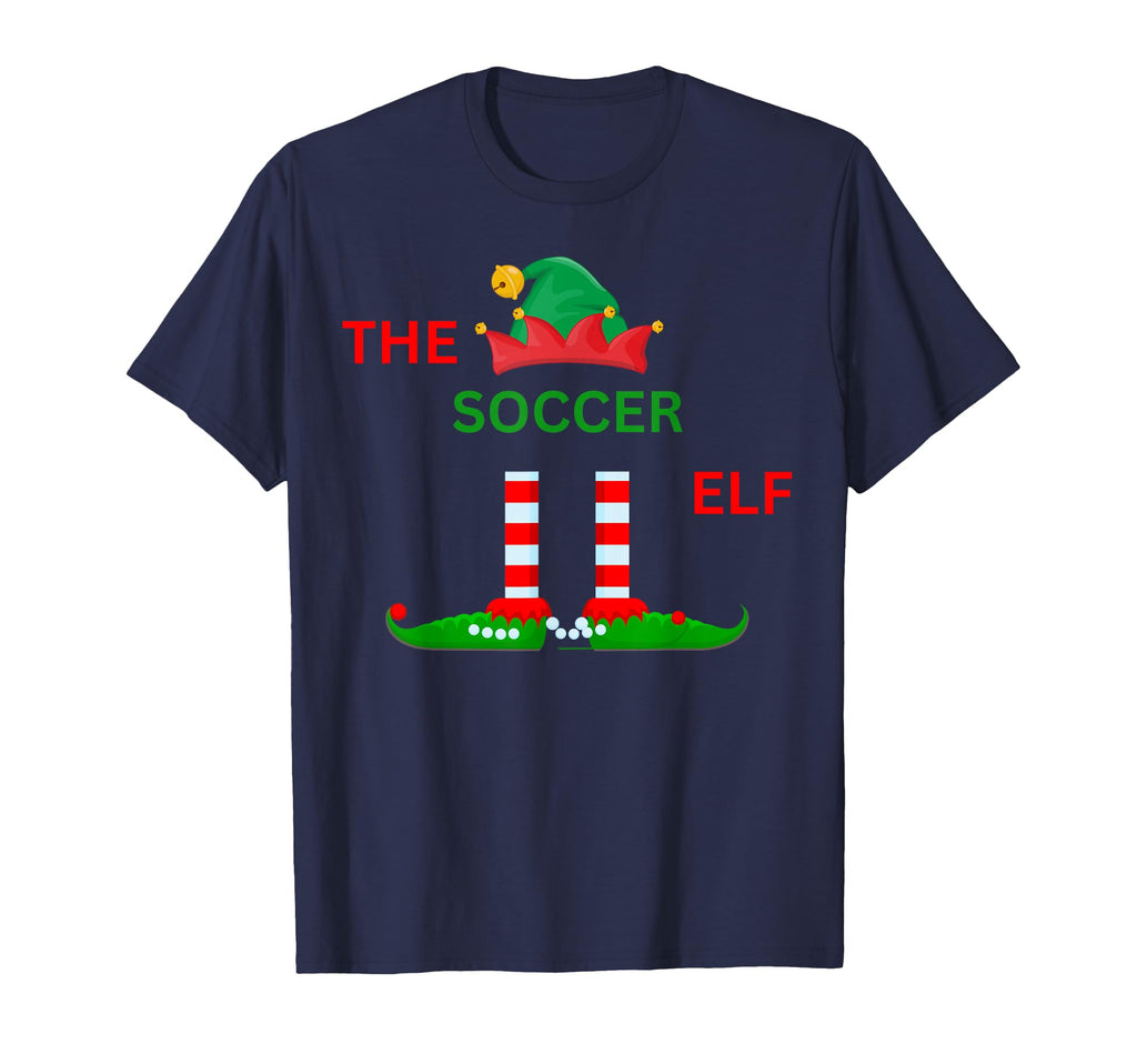 Soccer Funny Elf Pajamas Family T-Shirt - Aesthetic Graphic for Adults