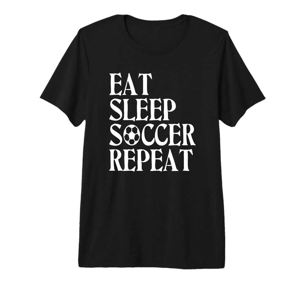 Eat Sleep Soccer Repeat Team Sport T-Shirt - Minimalist Print Unisex