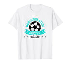 Coaching Soccer Dad Coach Soccer Coach T-Shirt - Minimalist Print Men Women