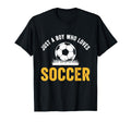 Just Who Loves Soccer T-Shirt - Streetwear Style Men Women