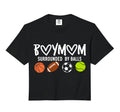 Mom Surrounded Balls Funny Ball Mothers Hoodie - Trendy Graphic for Adults