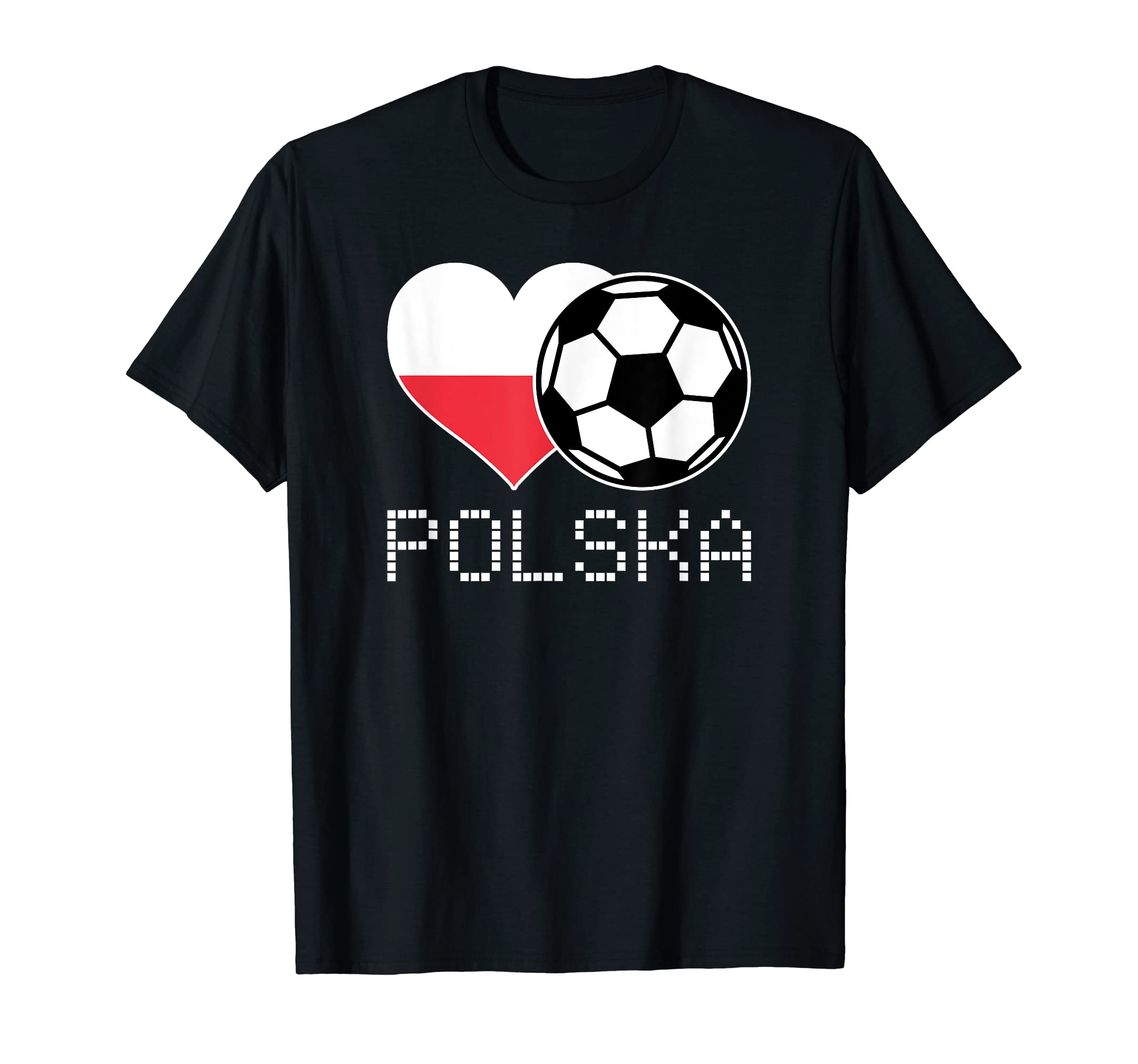 Polska Soccer Polish Flag Poland T-Shirt - Casual Everyday Wear Unisex