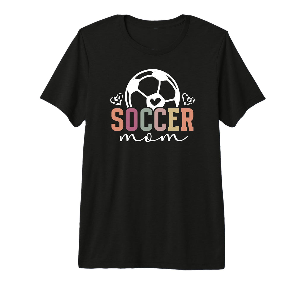 Soccer Mom Soccer Player Mama Boho T-Shirt - Aesthetic Graphic Unisex