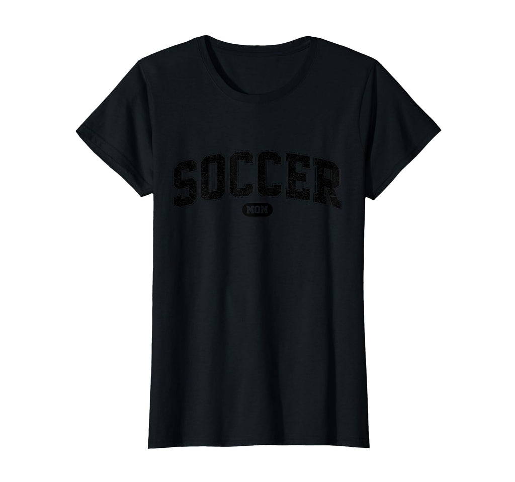Soccer Mom Funny Athletic Lettering T-Shirt - Minimalist Print Men Women
