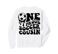 Proud Soccer Cousin Soccer Ball Sweatshirt - Custom Art Print for Adults