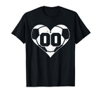 Soccer Number 00 Jersey Funny Soccer T-Shirt - Novelty Apparel Unisex
