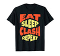 Eat Sleep Clash Repeat Gaming Clan T-Shirt - Streetwear Style for Adults