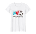 Soccer Player Soccer Fan Peace T-Shirt - Casual Everyday Wear for Adults