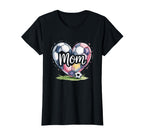 Game Day Team Sports Heart Mothers T-Shirt - Aesthetic Graphic for Adults