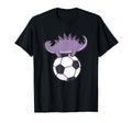 Dino Loves Soccer Dinosaur Reptile T-Shirt - Custom Art Print Men Women