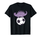 Dino Loves Soccer Dinosaur Reptile T-Shirt - Custom Art Print Men Women