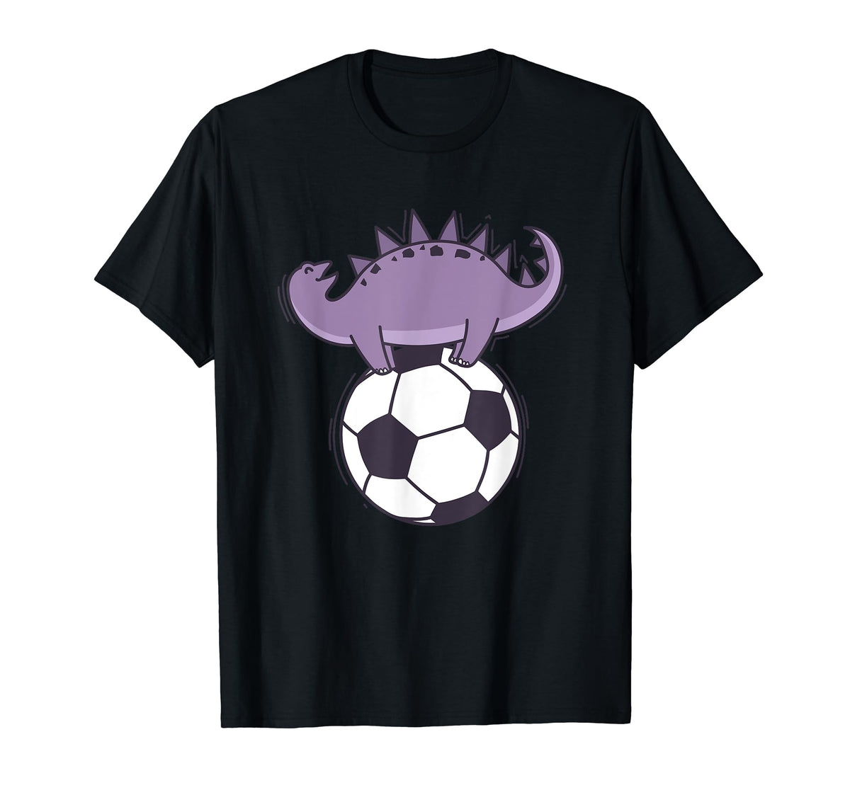 Dino Loves Soccer Dinosaur Reptile T-Shirt - Streetwear Style Unisex