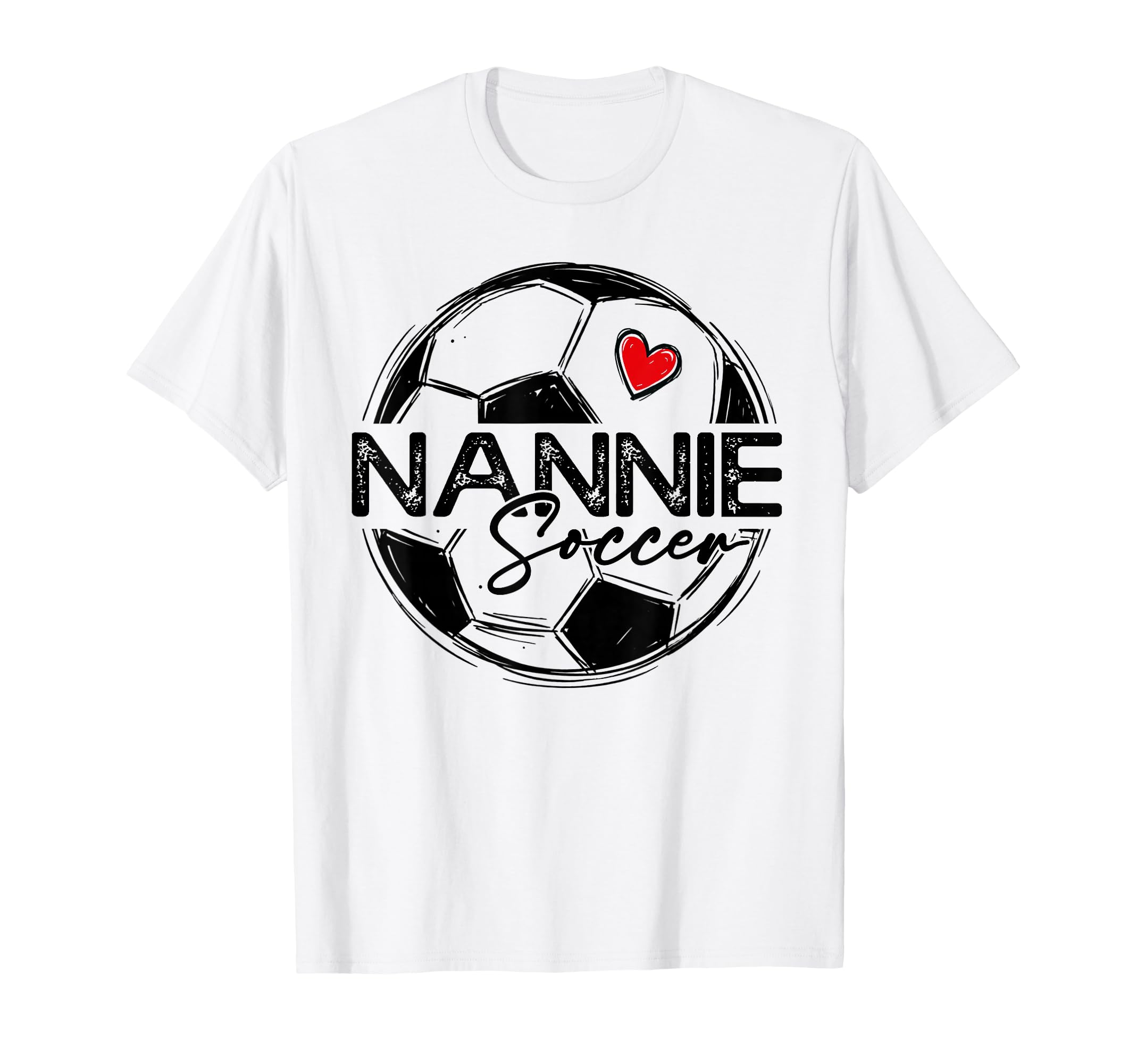Soccer Nannie Soccer Player Family T-Shirt - Custom Art Print for Adults