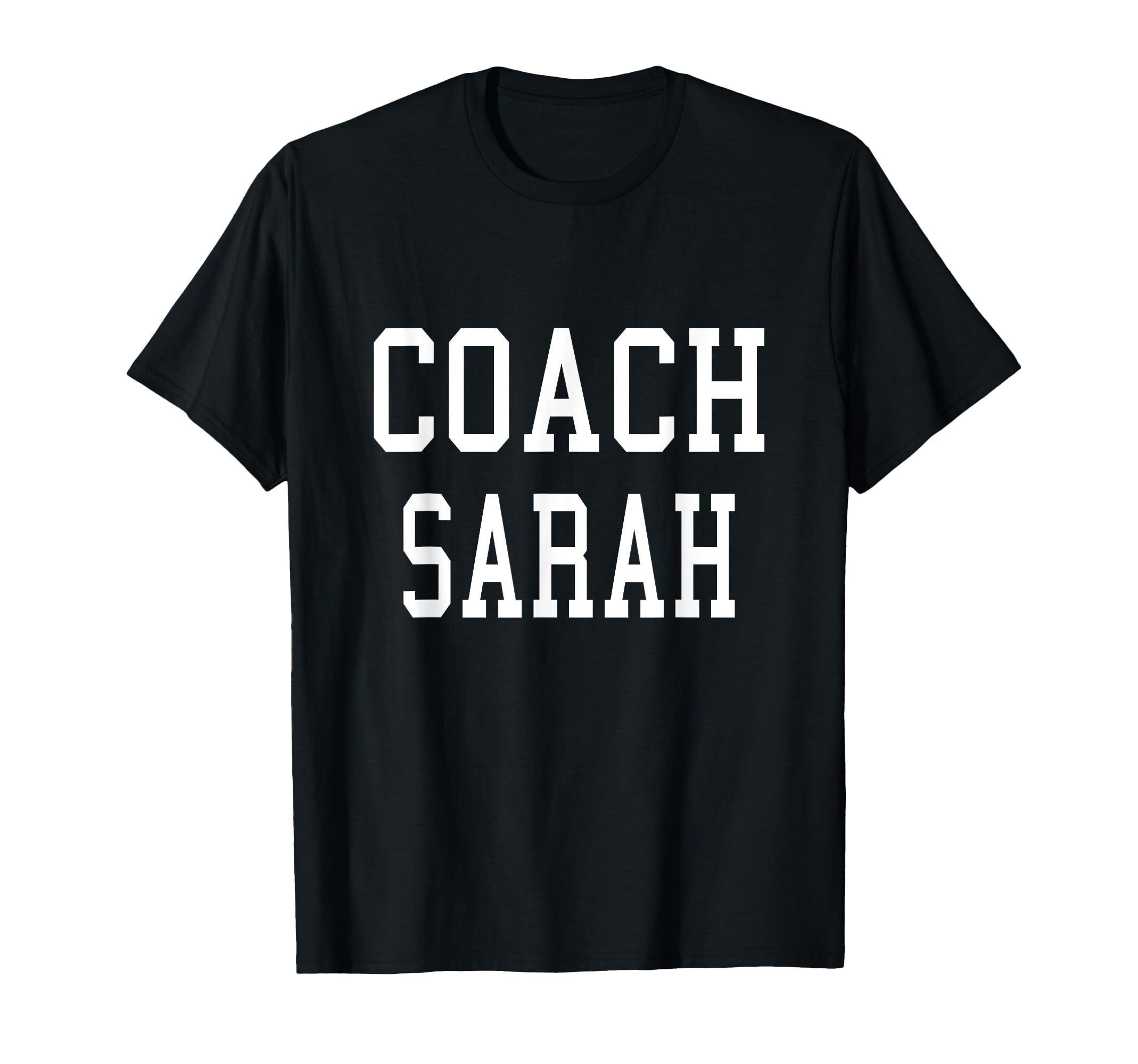 Coach Sarah Custom Football Soccer T-Shirt - Minimalist Print Men Women