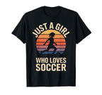 Just Who Loves Soccer Womens Soccer T-Shirt - Custom Art Print Unisex