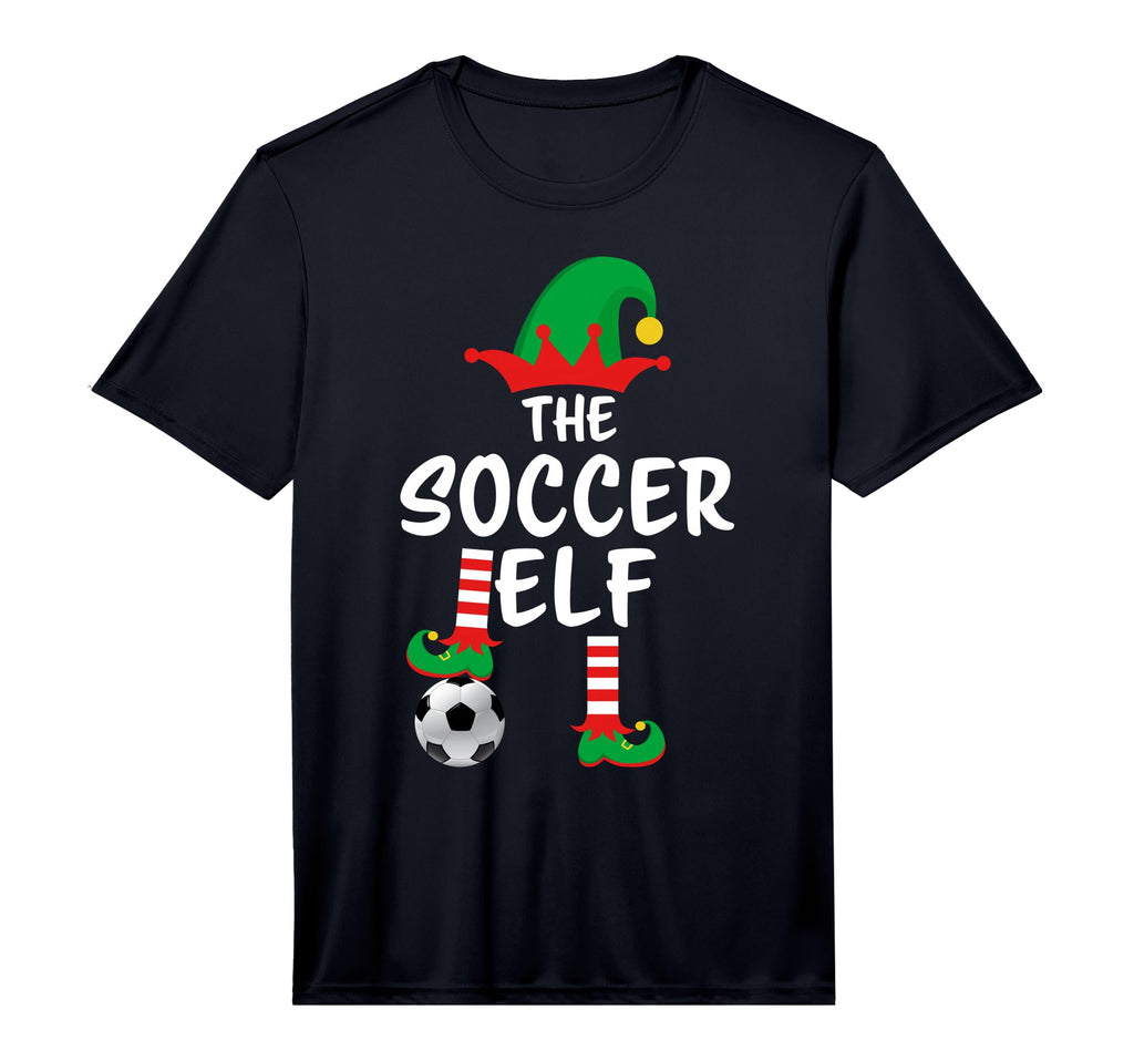 Soccer Elf Matching Family Performance T-Shirt - Graphic Print for Adults