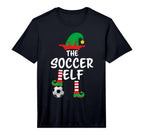 Soccer Elf Matching Family Performance T-Shirt - Graphic Print for Adults