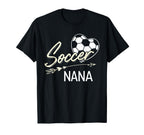Soccer Nana Proud Grandma Soccer Love T-Shirt - Unique Graphic for Adults