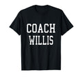 Coach Willis Custom Football Soccer T-Shirt - Graphic Print for Adults