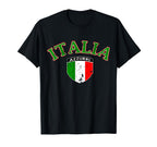Italia Soccer Distressed T-Shirt - Fun Novelty Design Men Women