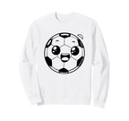 Soccer Ball Comic Team Sport And Sweatshirt - Graphic Print for Adults