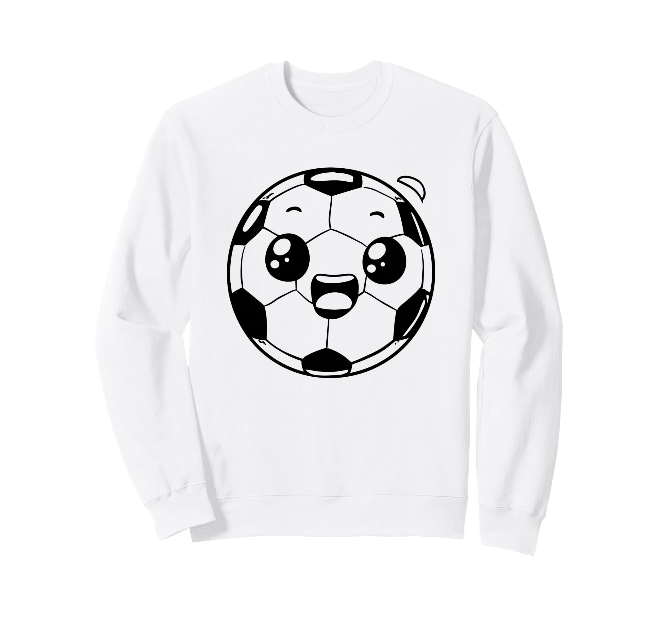 Soccer Ball Comic Team Sport And Sweatshirt - Graphic Print for Adults