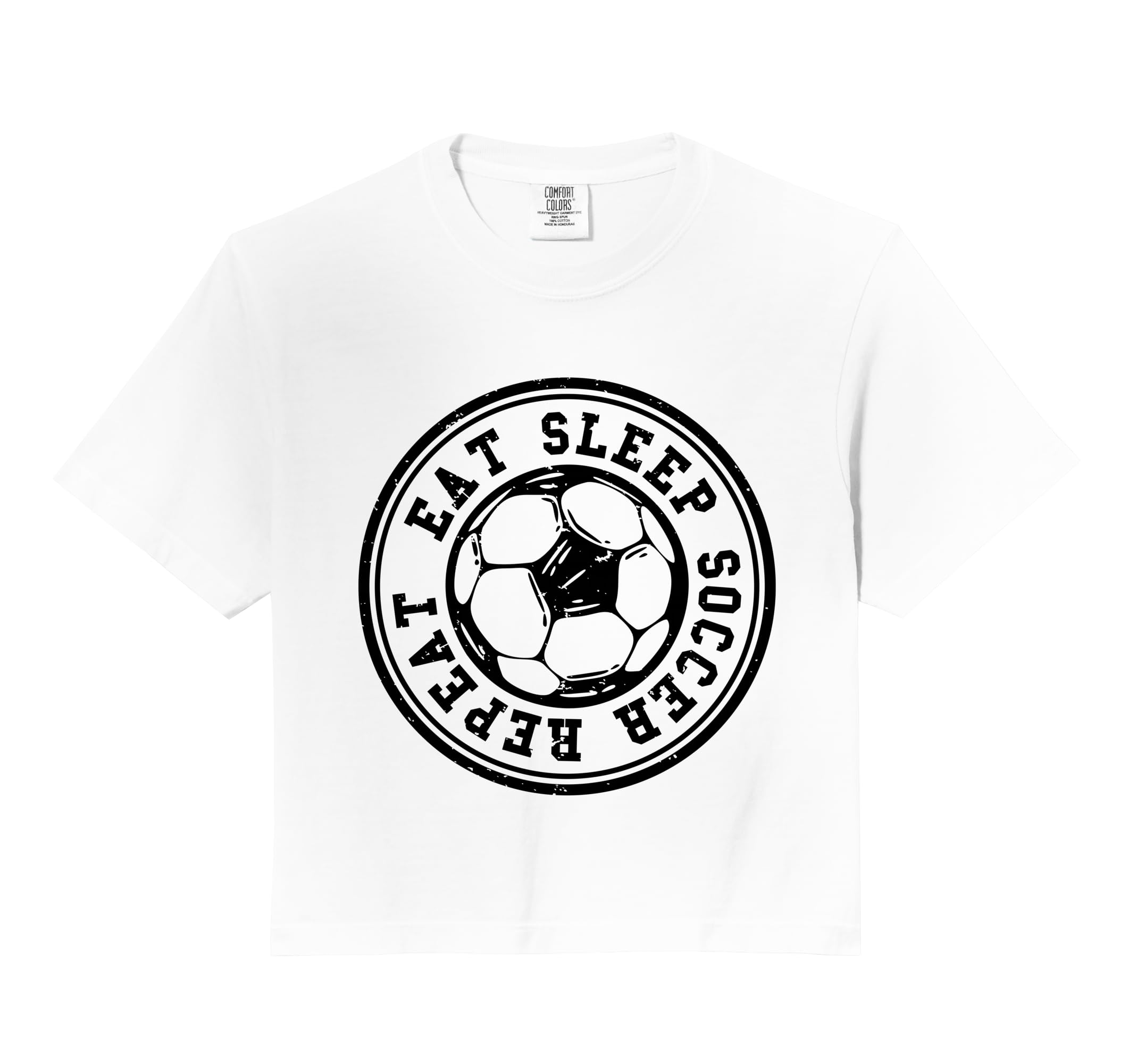 Eat Sleep Soccer Repeat Soccer T-Shirt - Custom Art Print for Adults