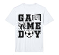 Soccer Coquette Bow Gameday Cheer Mom T-Shirt - Unique Graphic Unisex