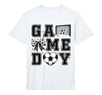 Soccer Coquette Bow Gameday Cheer Mom T-Shirt - Unique Graphic Unisex