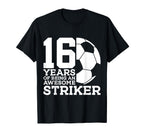 Soccer 16 Years Awesome Soccer T-Shirt - Streetwear Style Men Women