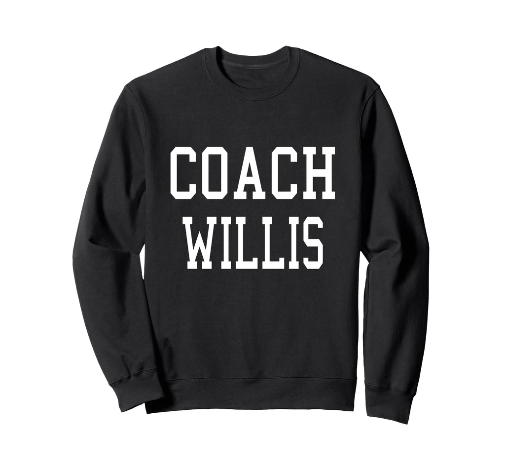 Coach Willis Custom Football Soccer Sweatshirt - Trendy Graphic for Adults