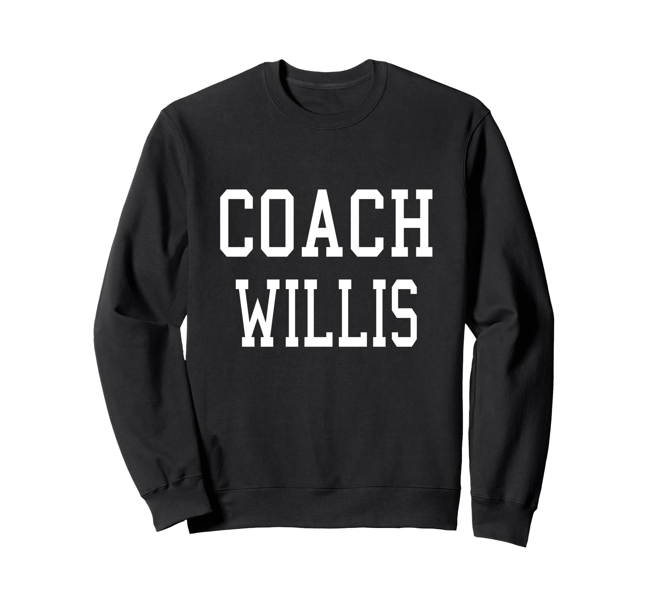 Coach Willis Custom Football Soccer Sweatshirt - Trendy Graphic for Adults