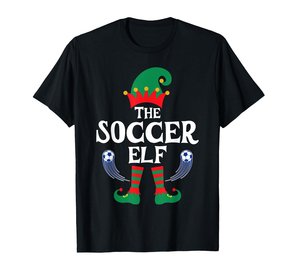 Soccer Elf Family Matching Party T-Shirt - Graphic Print Men Women