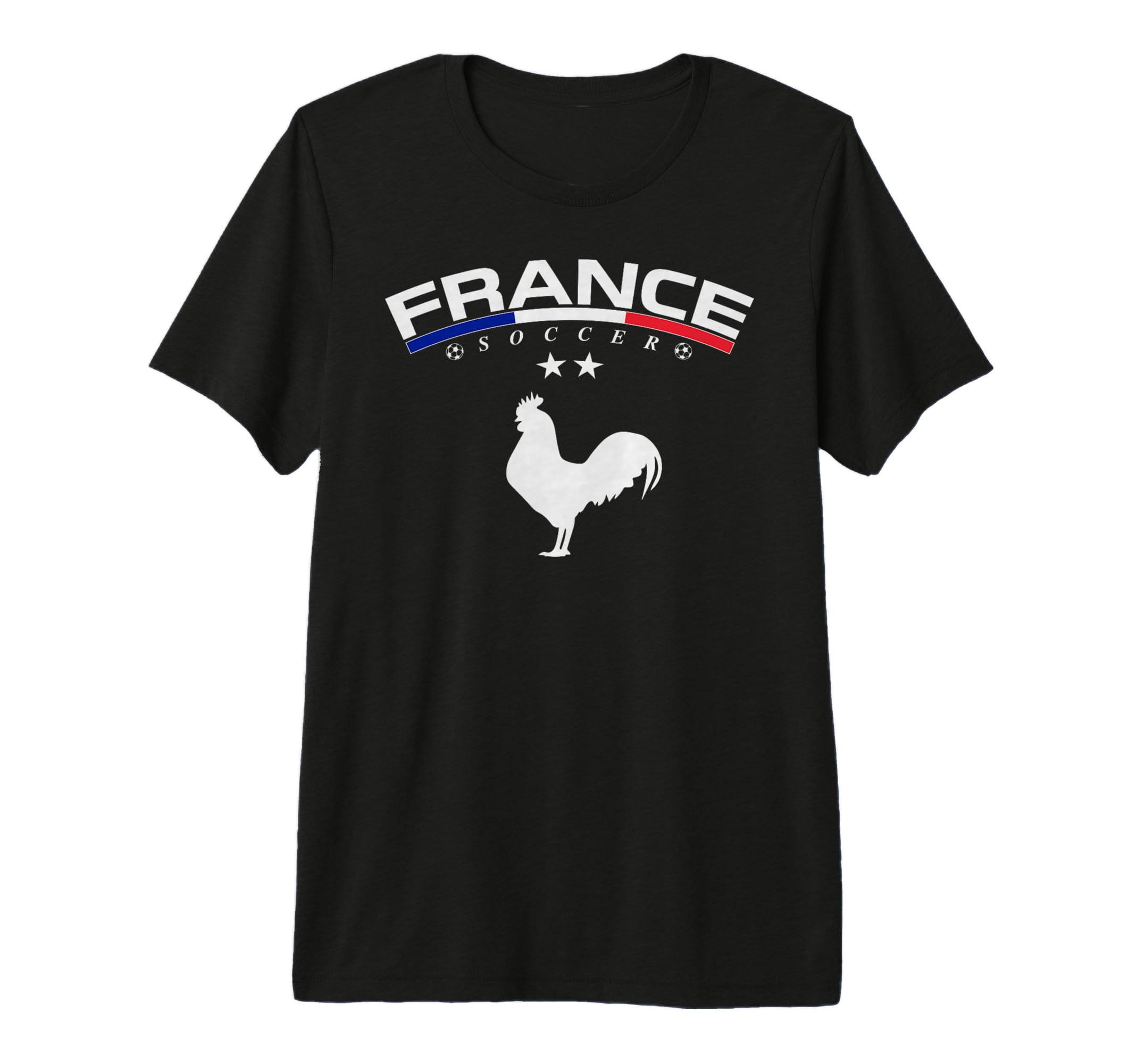 France Soccer Rooster Tri Blend T-Shirt - Casual Everyday Wear Men Women