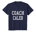 Coach Caleb Custom Football Soccer T-Shirt - Fun Novelty Design for Adults