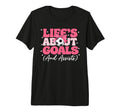 Lifes About Goals And Assists Player T-Shirt - Graphic Print Men Women