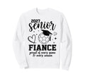 2027 Senior Soccer Fiance Proud Sweatshirt - Minimalist Print for Adults
