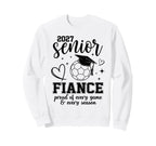 2027 Senior Soccer Fiance Proud Sweatshirt - Minimalist Print for Adults