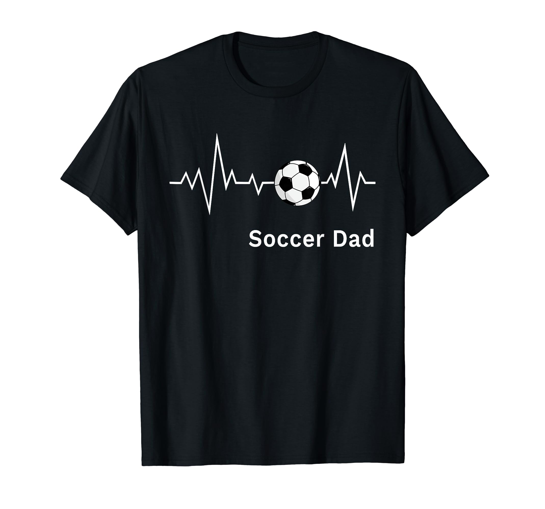 Soccer Dad Soccer Dad Heartbeat T-Shirt - Casual Everyday Wear for Adults