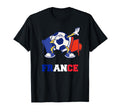 France Soccer Dabbing Soccer Ball T-Shirt - Fun Novelty Design Men Women