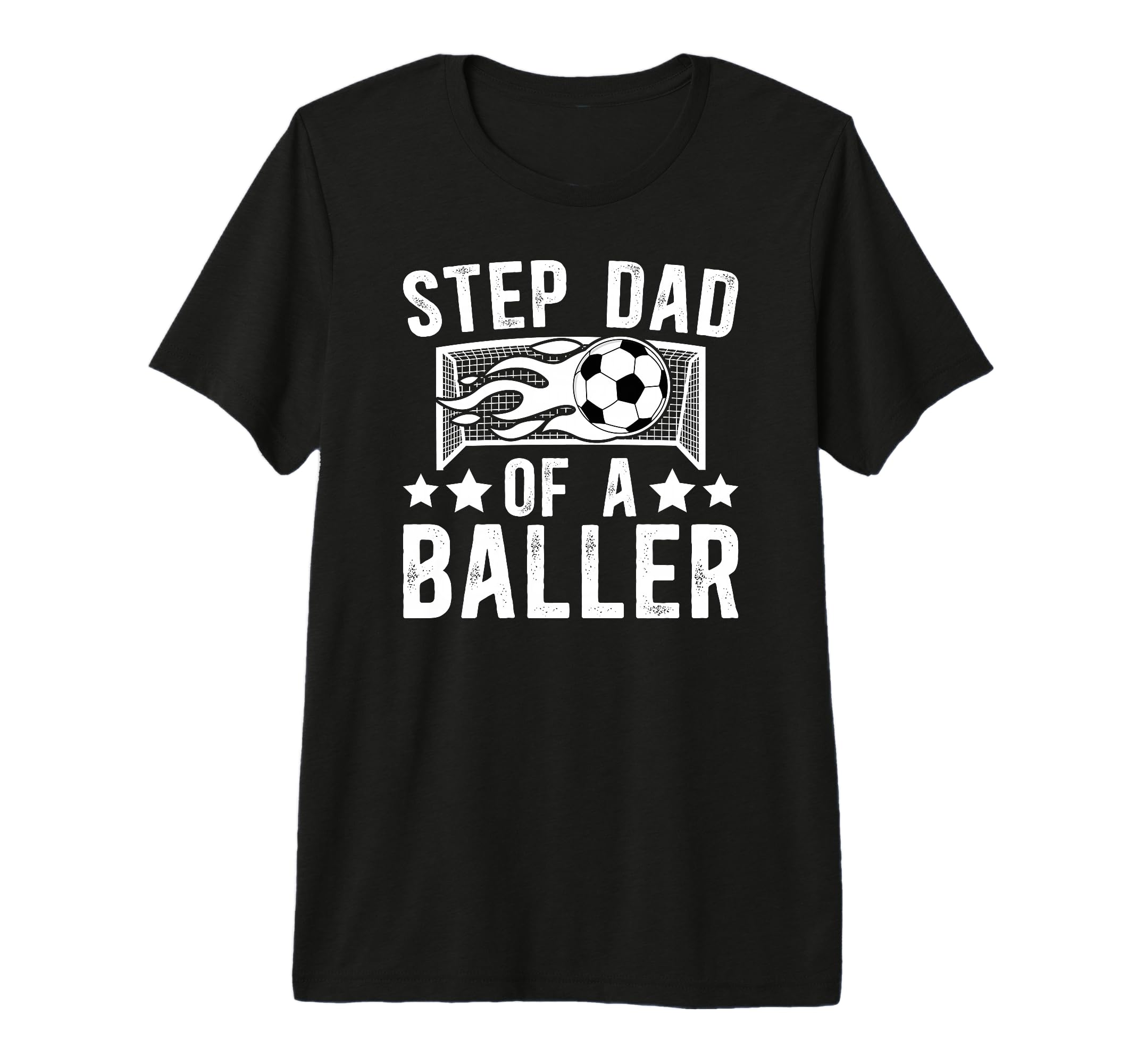 Mens Step Dad Baller Soccer Step Dad T-Shirt - Novelty Apparel Men Women