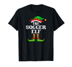 Soccer Elf Matching Family Group T-Shirt - Streetwear Style Men Women