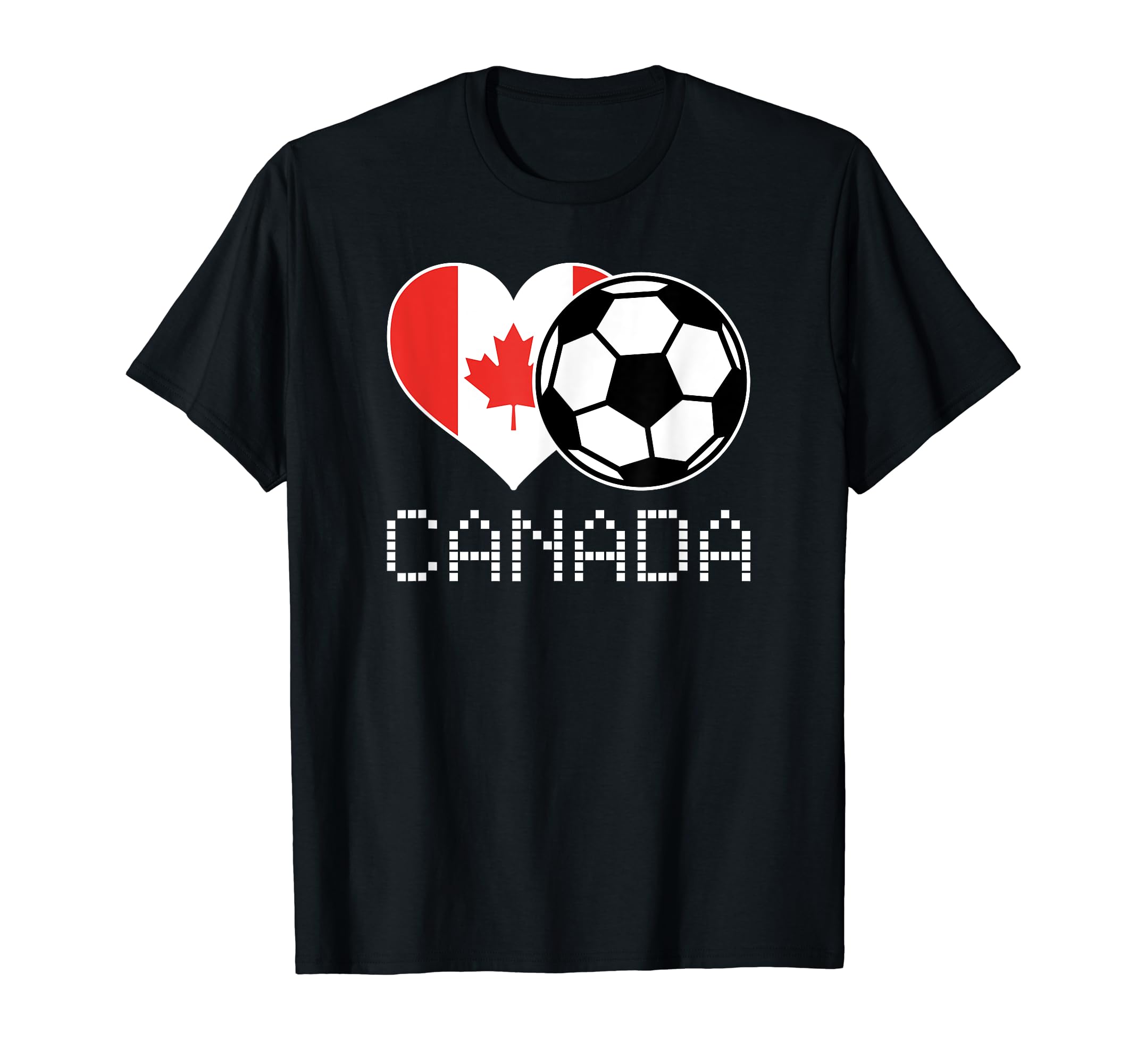 Canada Soccer Canadian Flag Love Country T-Shirt - Graphic Print Unisex
