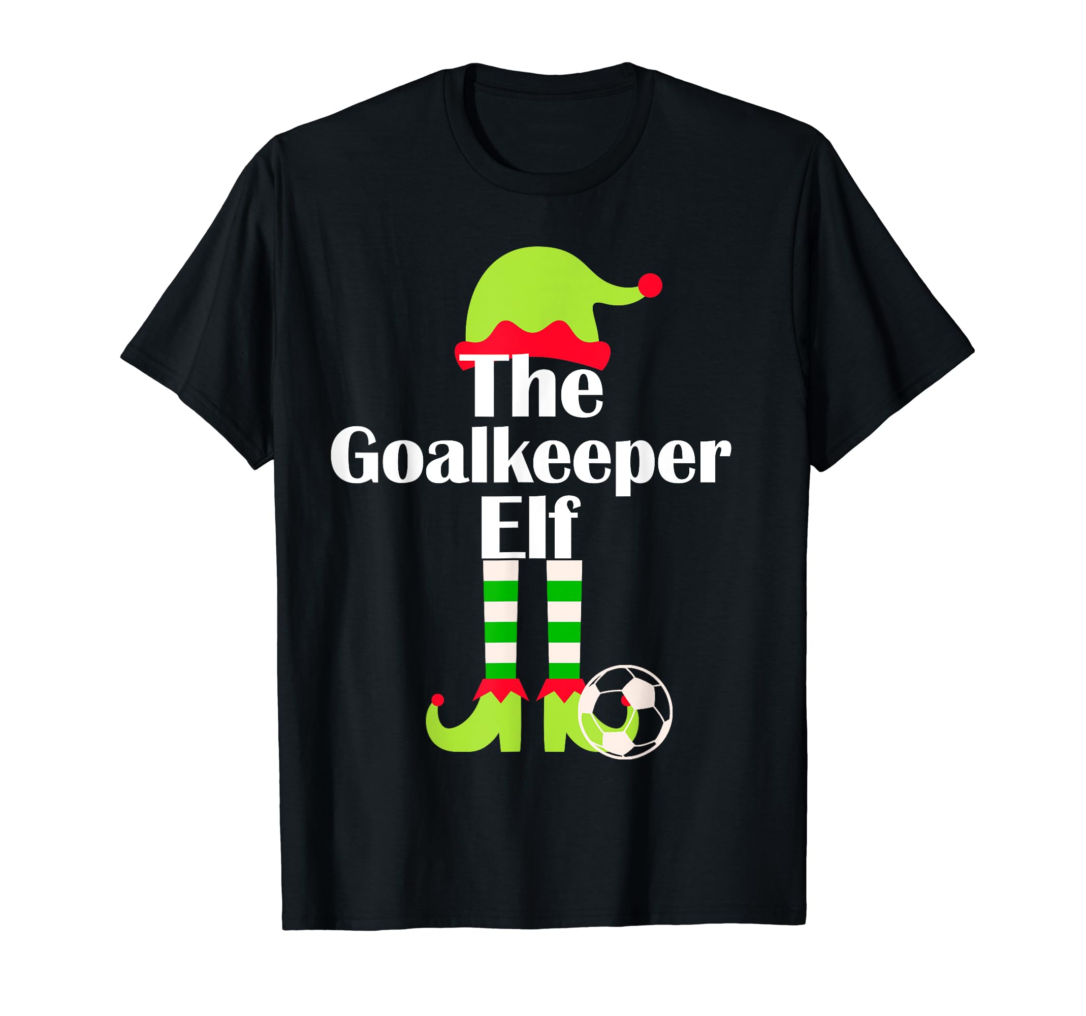 Goalie Elf Soccer Pajama Sport X Mas T-Shirt - Streetwear Style for Adults